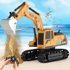 YAYYAY Kids Play Excavators 6-Year-Old-Boy-Gifts - 1:22 RC Hydraulic Excavator D