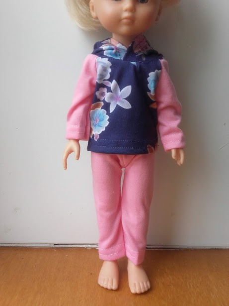 Jogging rose et bleu avec chaussures pour poupée Paola Reina Amigas et Corolle Chéries