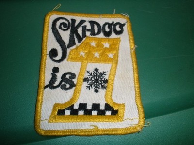 Vintage Ski-Doo is #1 Patch 2.5''x3.5''