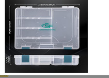 Tackle Box 3650 Plastic Tackle Trays Fishing Tackle Box Storage 4 PACK   