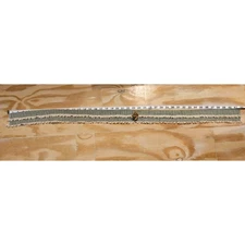 Longaberger Green White Plaid 42" Basket Garter Wood Dangling Heart Charm