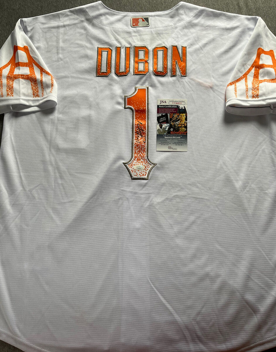 SAN FRANCISCO GIANTS- MAURICIO DUBON AUTOGRAPH CITY CONNECT SAN FRANCISCO GIANTS- MAURICIO DUBON AUTOGRAPH CITY CONNECT