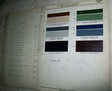 1949 De Soto DeSoto car Ditzler auto Paint Chips set + bulletin