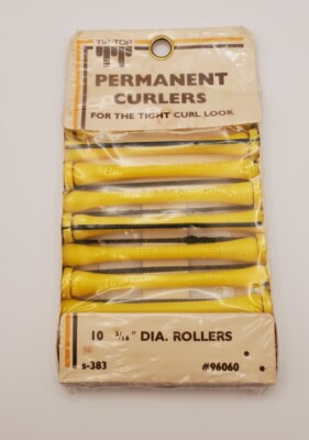 Vintage Tip Top Permanent Curlers For The Tight Look 10-3/16'' Sealed package 