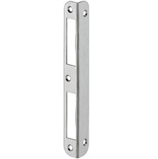 Häfele Gâche Coudée Porte Cloison de Serrure Nickelé Angle Tôle 170x20x20 MM
