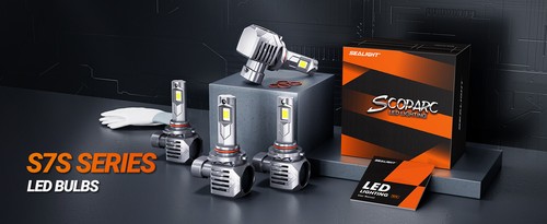 4pcs S7S LED Bulbs 9006/HB4 Low Beam 9005/HB3 High Beam For Chevy Silverado 1500 - Foto 7 di 10