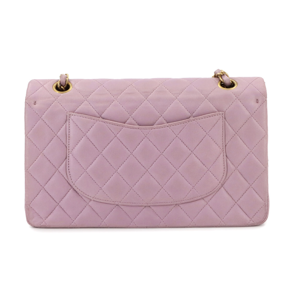 CHANEL Matelasse 25 Chain Shoulder Bag Leather Light Purple