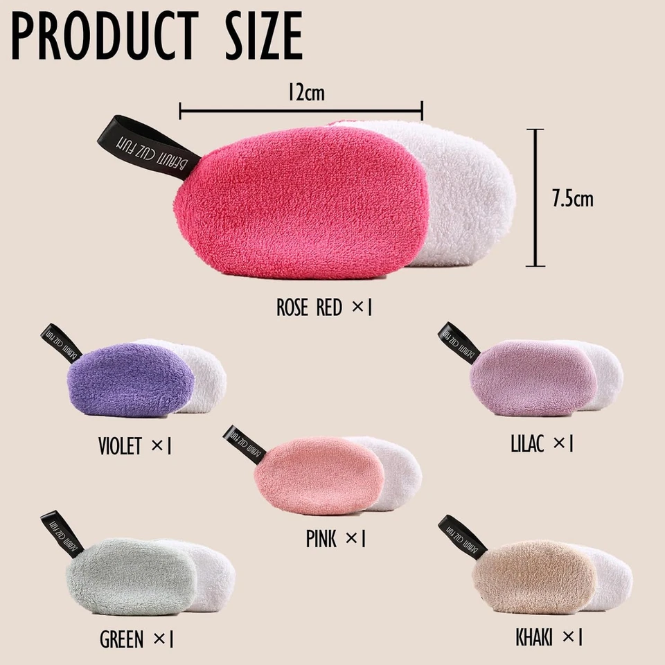 Waschbar Abschminkpads 6er Wiederverwendbar Gesichtsreinigung Makeup - Bild 2 von 4