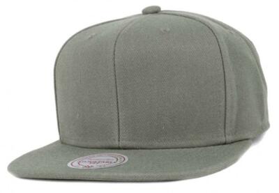 Mitchell & Ness Oliv Green Blank Snapback Cap EU930 Olivgruen Kappe Basecap Mens
