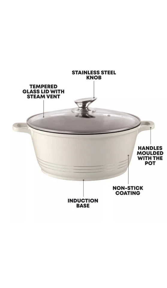 Stockpots 5 pic 20cm,24cm,28cm,30cm,32cm - Image 3 of 4