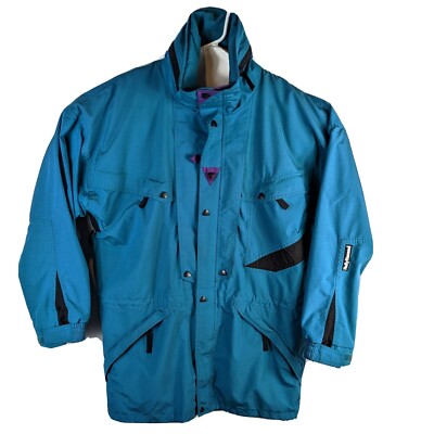 Helly Hansen Equipe Tech Waterproof Breathable Ski Jacket Womens Large Blue