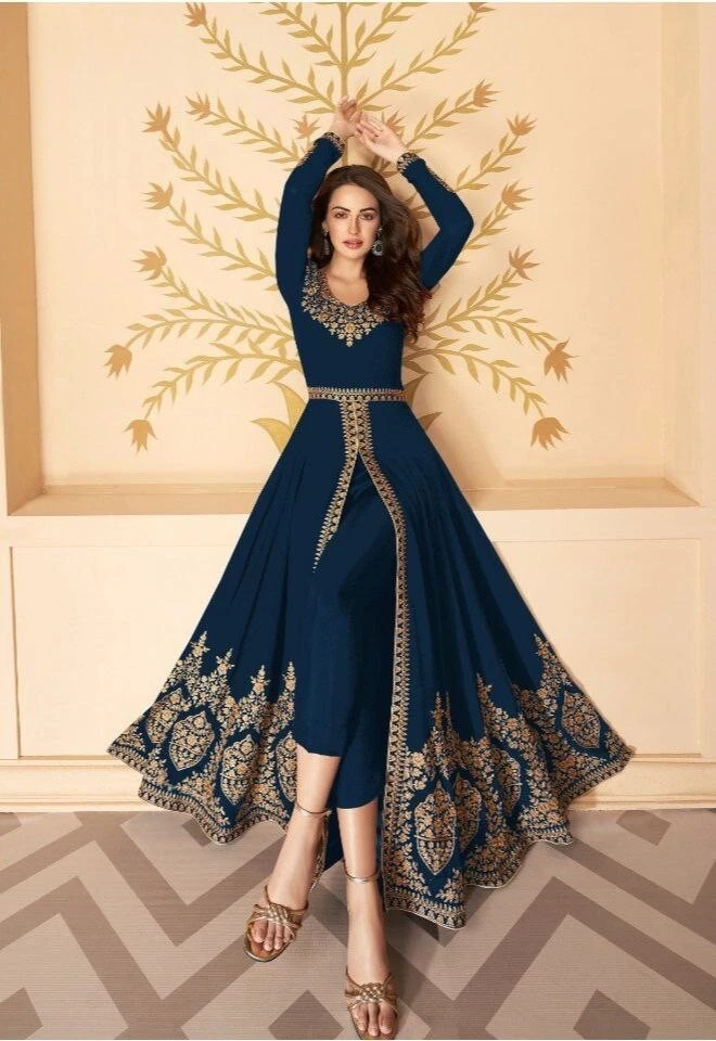 Pakistani Bollywood Party Salwar Indian Women Kameez Designer Suit Wedding  Gown