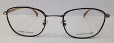 GIORGIO ARMANI GA880 HAVANA GUNMETAL O7S EYEGLASSES FRAME 50-21-145 ITALY NEW RX