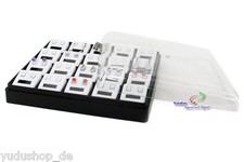 Schmuckbox Schmuckkasten Vitrine mit 20 Träger für Ohrstecker Acryl Deckel