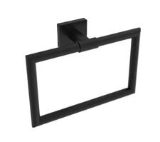 Volkano ICO V62325 Crater Towel Ring In Matte Black