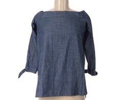 NEW Banana Republic Factory Women s Off-Shoulder Chambray Top Size Medium NWT