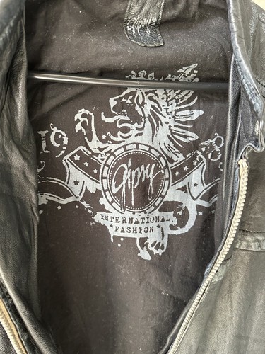Vintage Y2K Gypsy Leather Jacket Japanese Streetwear - Picture 16 of 24