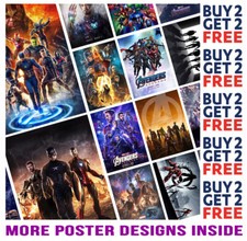 AVENGERS ENDGAME - POSTER PRINT A4 A3 SIZE - BUY 2 GET 2 FREE