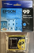 Genuine Epson 99 Lot Of 2 Ink Cartridges Yellow  Cyan FREE FAST SHIPPING