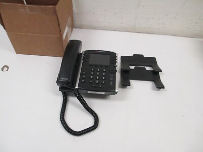Polycom VVX 410 PoE IP Phone w/ handeset and stand