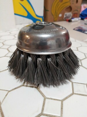 Osborn 33030 6'' Knot Wire Cup Brush, 5/8-11 NC, 0.020'', 1-3/4'' Trim, No Box