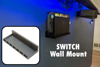 Wall Mount Holder for Nintendo Switch Dock Console 7x Game Cartridge  Holder