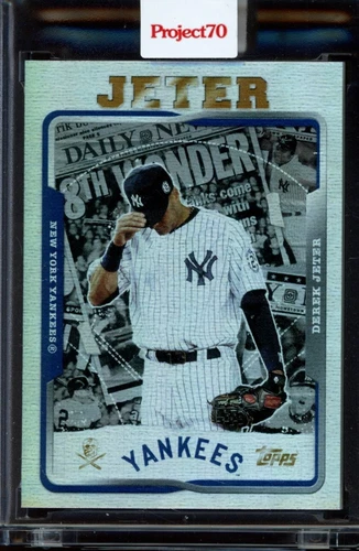 2021 Topps Project 70 Card #763 Derek Jeter The Shoe Surgeon Rainbow Foil /70