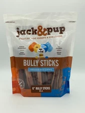 Jack & Pup 6-inch Odor Free Bully 25 Count Standard Sticks
