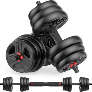 Des sonnettes réglables, 20/30/40/55/60/70/80/90Lbs Poids libres Dumbbells Converti