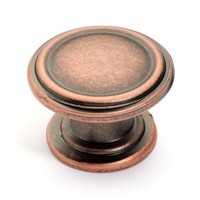 Dynasty Hardware K-8038-s-ac-25pk 2- Ring Cabinet Hardware Knob, Antique Copper, on sale Dynasty Hardware K-8038-s-ac-25pk 2- Ring Cabinet Hardware Knob, Antique Copper, on sale