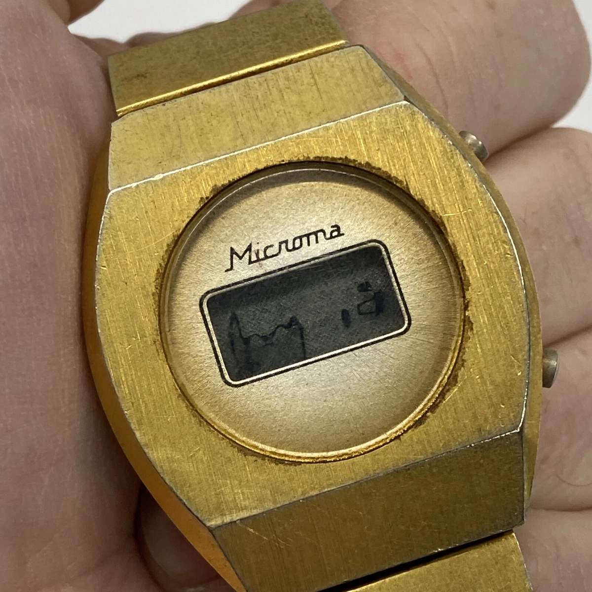 Vintage Microma Special Forces Digital LCD Watch For Parts Only