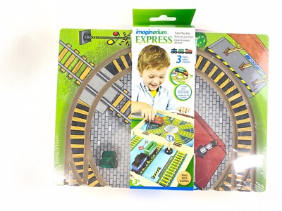 Imaginarium Express Wood Train Play Box Toy 3 Trains for Preschool Kindergarten 