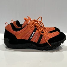KnixMax Unisex Orange Low Top Hiking Trail Walking Trek Shoes 41 Men 8 Women 9.5