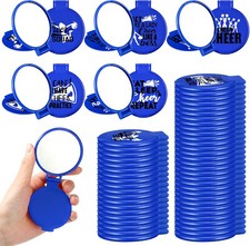 Zhehao 50 Pcs Cheerleader Compact Mirror cheerleading team blue pocket gift