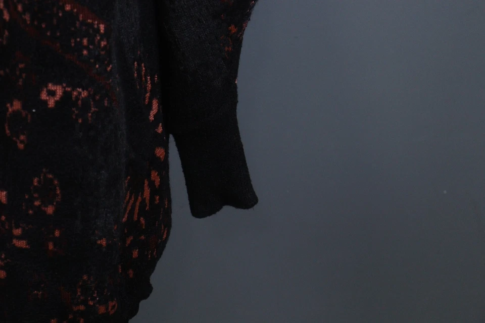 Просто Cavalli цветочный вязаный вискозы шерсти длинным рукавом кардиган свитер размер M - Изображение 4 из 4