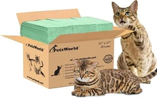 Multi Cat Pad Refills for Cats Breeze Litter System, Ultra-Absorbent, Quick Dry 