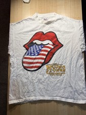 Vintage 1997 Rolling Stones Bridges To Babylon Tour T-Shirt XL Brooks USA