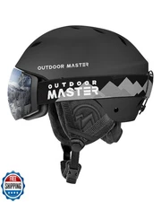 OutdoorMaster Kelvin Ski and Snowboard Helmet Set with Goggles fo