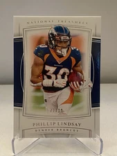 Phillip Lindsay 2019 SP 77/ 99 National Treasures Card #67 Broncos Pro Bowl RB