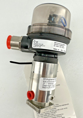 ITT Engineered Valves AXS26S .5  Diaphragm Valve EPDM 90 PSI, NOS Medical Lab