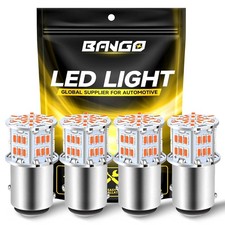 BANGO 1157 LED Bulb Red Brake Tail Light, 2057 2357 7528 BAY15D Super Bright for