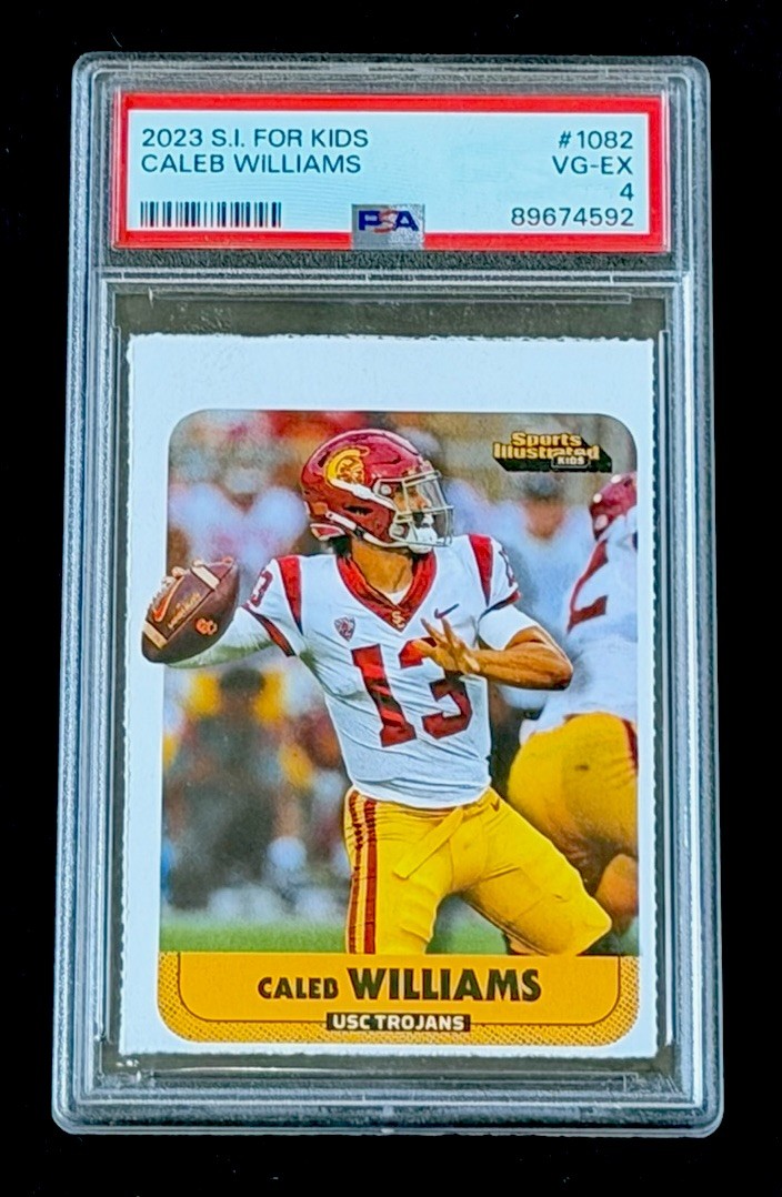 CALEB WILLIAMS ROOKIE 2023 Sports Illustrated for Kid SI USC NFL Bears PSA 4