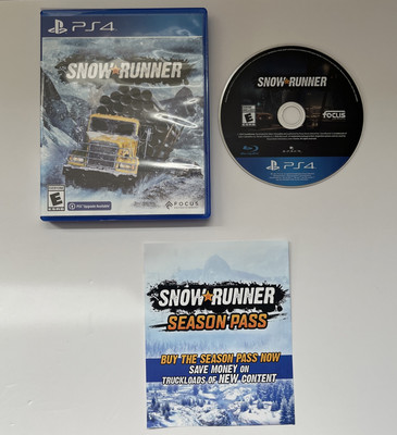 SnowRunner (PlayStation 4, 2020) PS4 Complete w/ Insert Manual CIB Tested