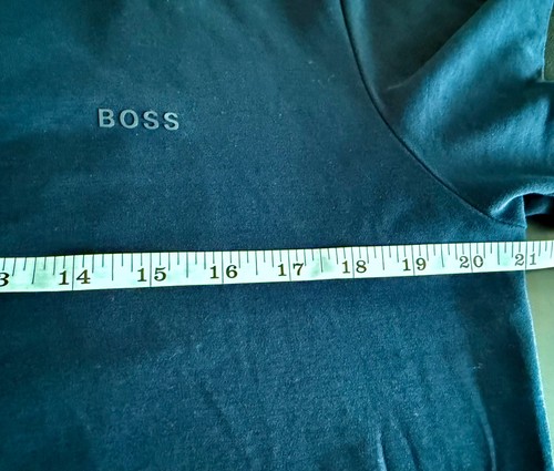 Hugo Boss Black Label Men's Navy Blue Parlay 139 Tipped Short Sleeve Polo Sz M - Picture 7 of 9