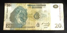 CONGO 20 FRANCS 2003 - DEMOCRATIC REPUBLIC ERA-BANQUE CENTRALE DU CONGO Banknote