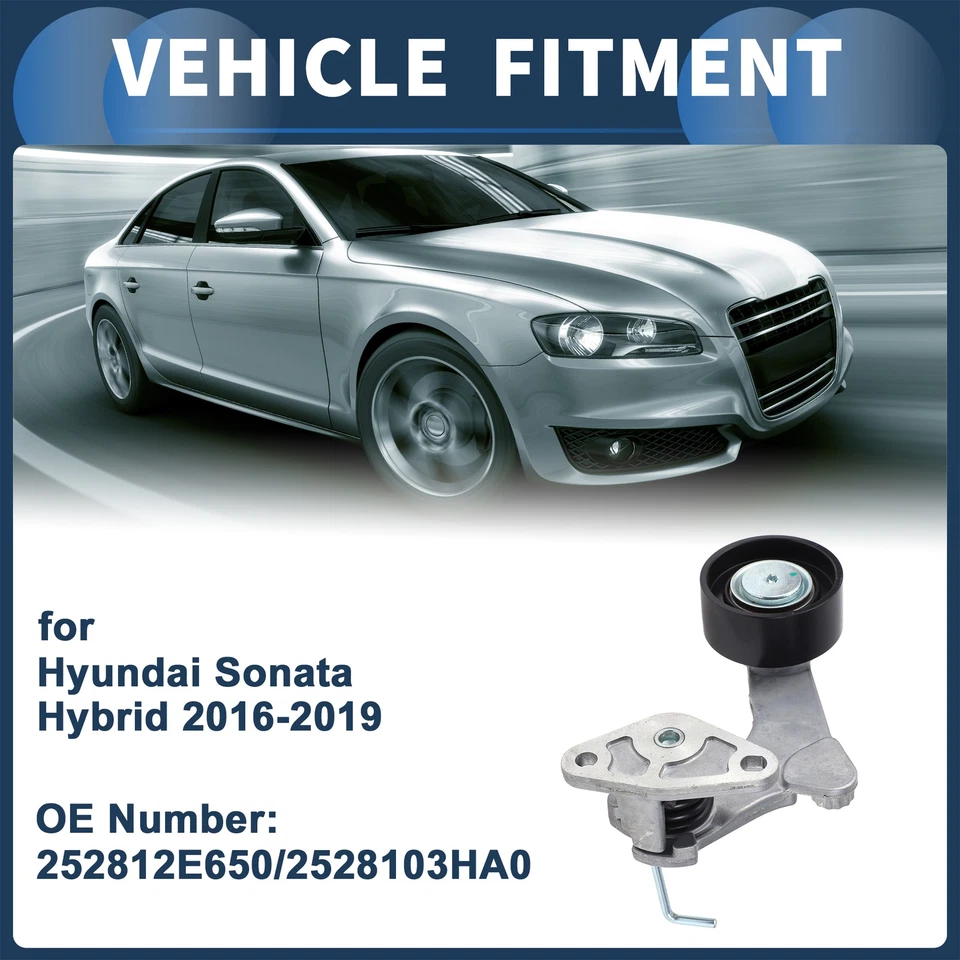 Belt Tensioner for Hyundai Sonata 2.0L L4 Hybrid 16-19 No.252812E650/2528103HA0 - Image 3 of 4