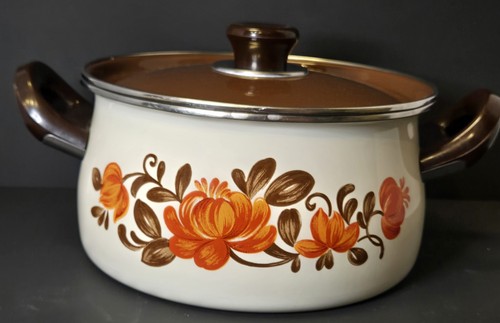 MCM Vintage Enamel Pot