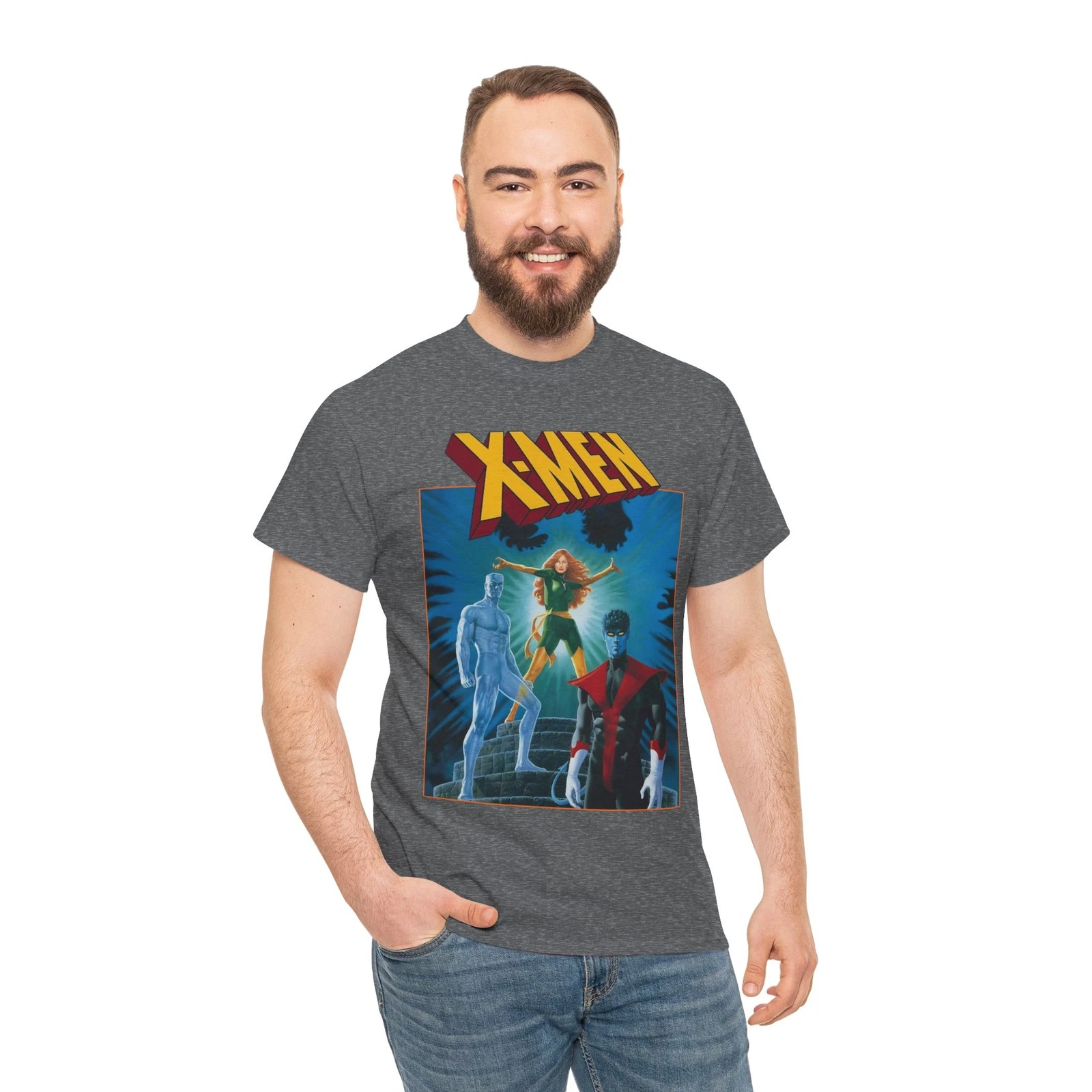 X-Men T-Shirt - Paul Gulacy Art - Phoenix, Nightcrawler - Bizarre Adventures