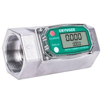 2'' Flow Meter - Digital Turbine - LCD Display - 15.8-132 GPM