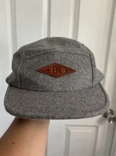 Black Rock Coffee Bar Alternative Gray Wool Cap Strap Back Adjustable